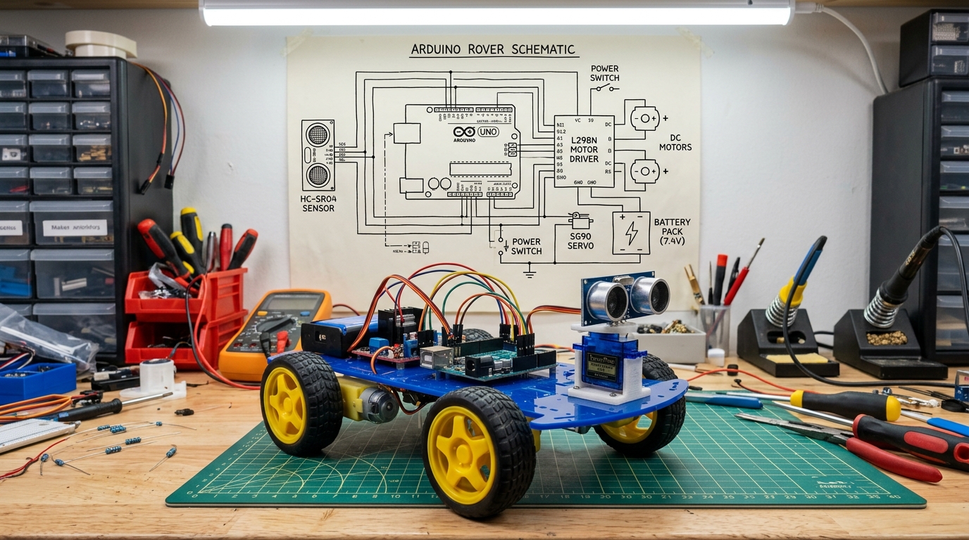 How to Build an Obstacle Avoiding Robot with Arduino (Easy Step-by-Step Tutorial)