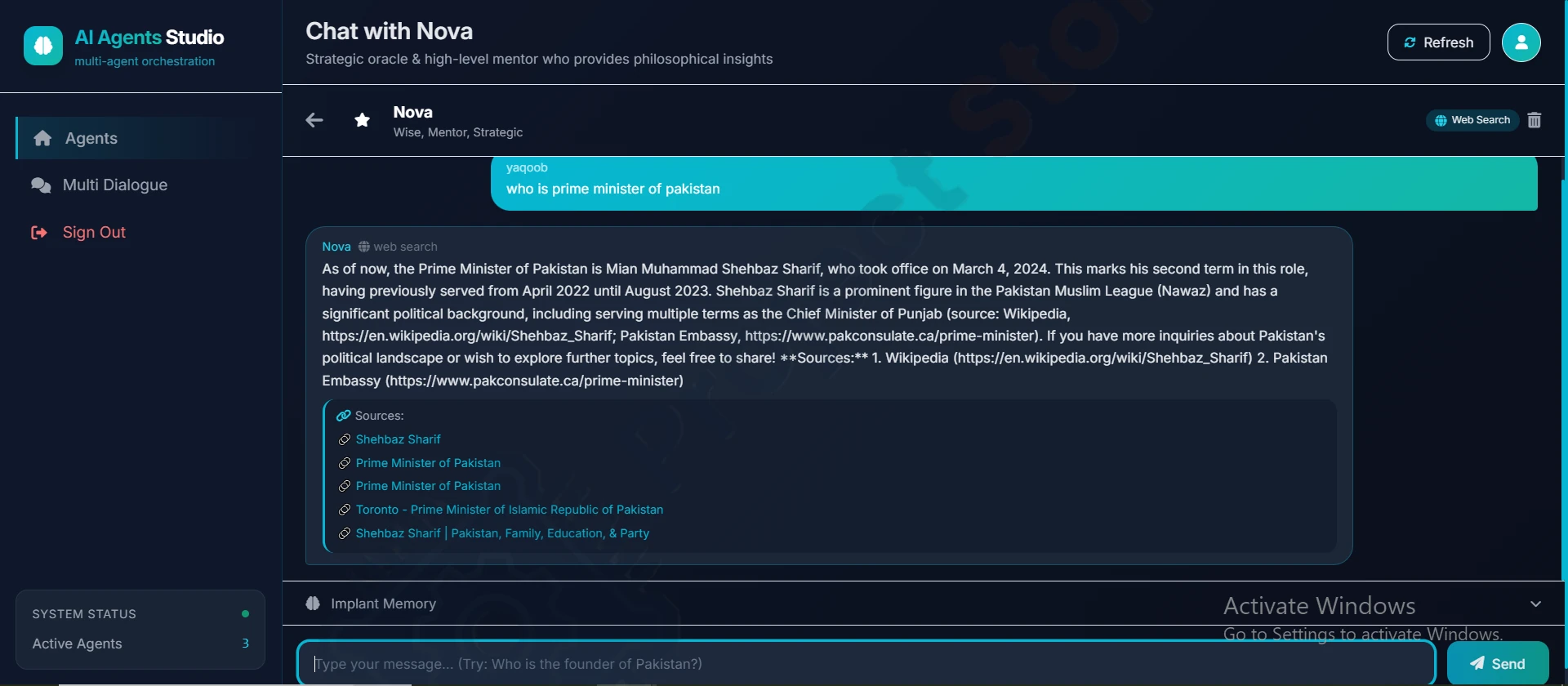 Nova Model Chats - AI Companions Hub