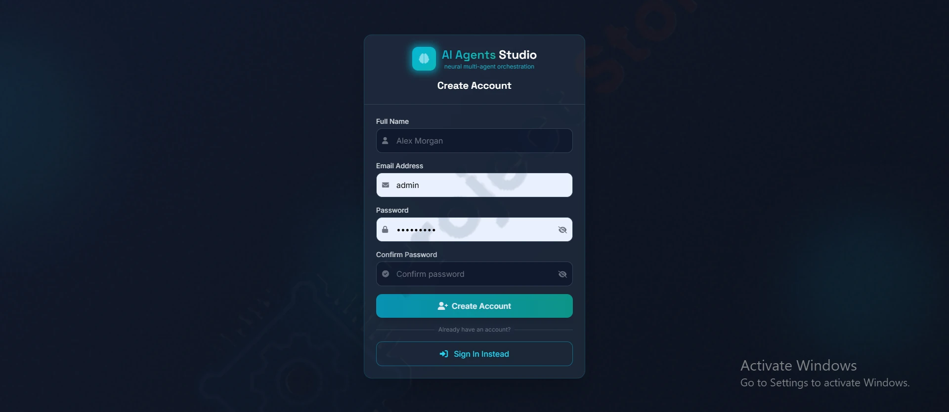 Register Page - AI Companions Hub