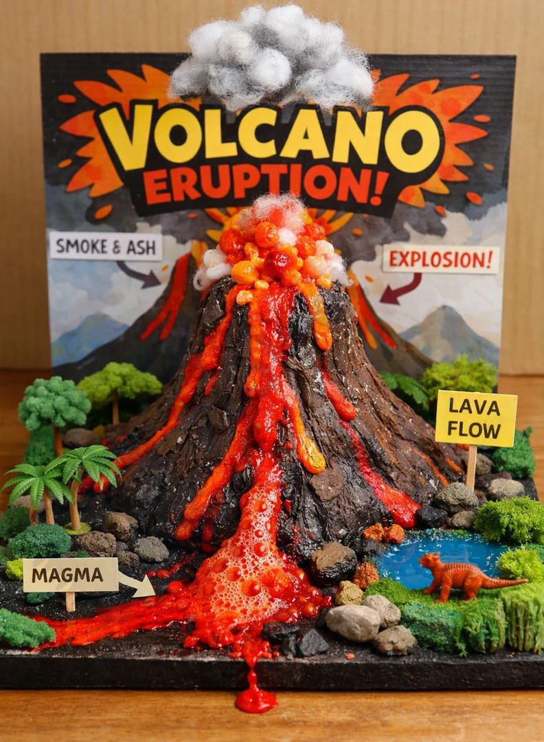 Volcano Landscape Detailing