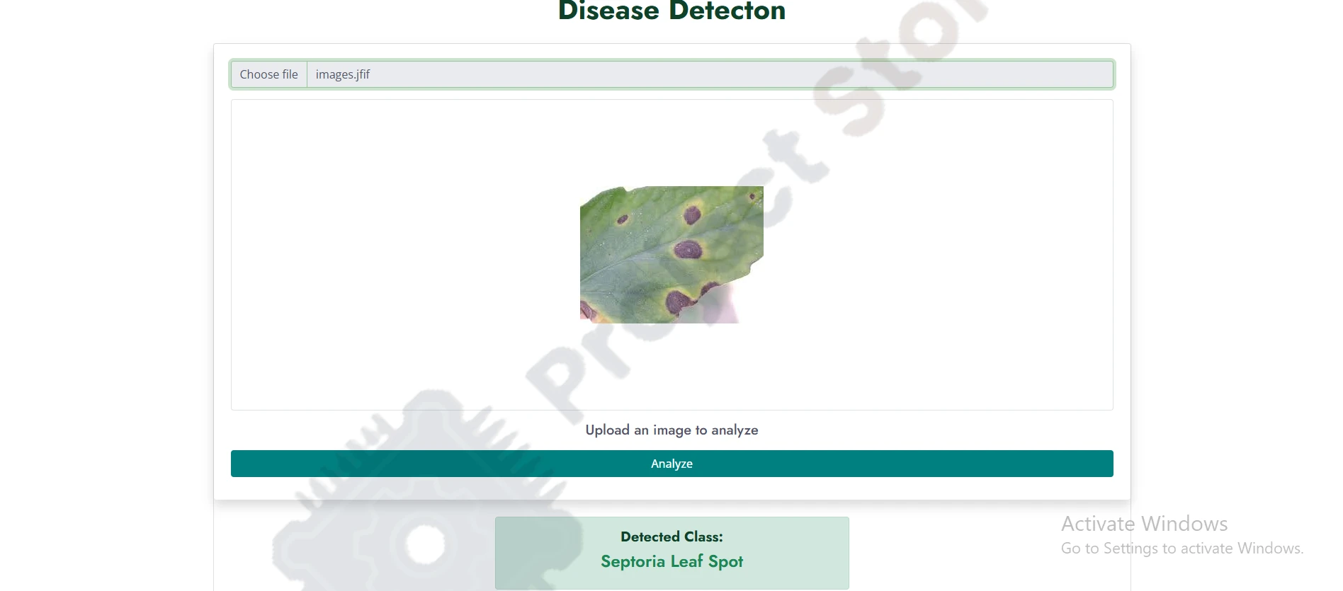 Crop disease Detection