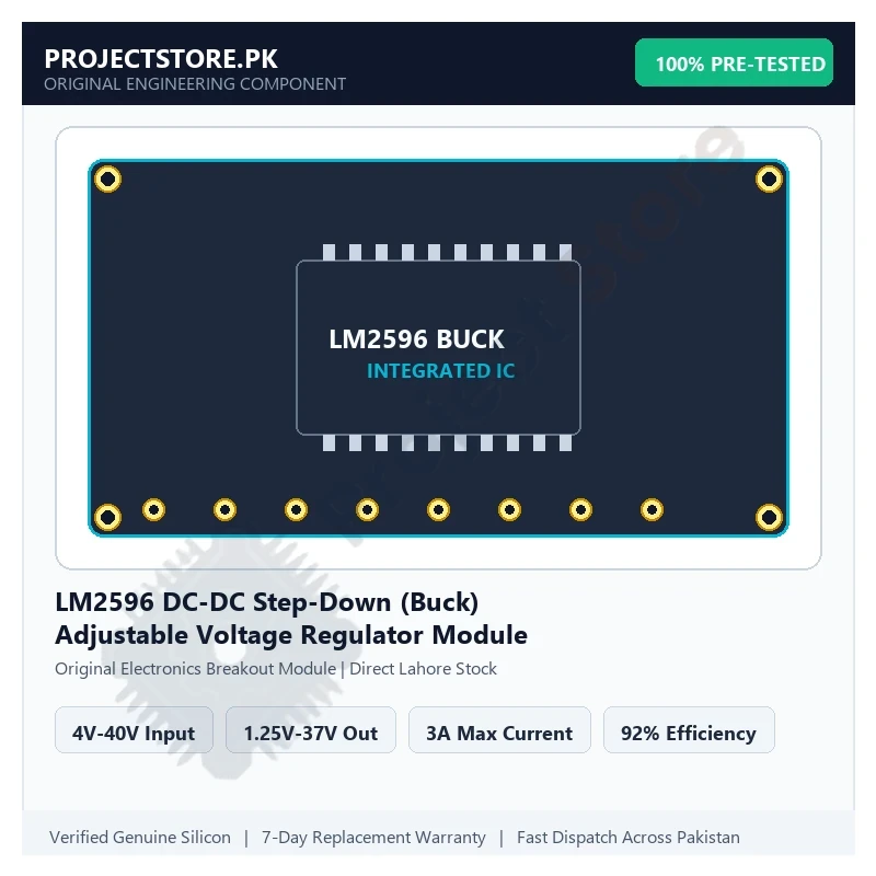 LM2596 DC-DC Step-Down (Buck) Adjustable Voltage Regulator Module - Original Electronics Component in Pakistan