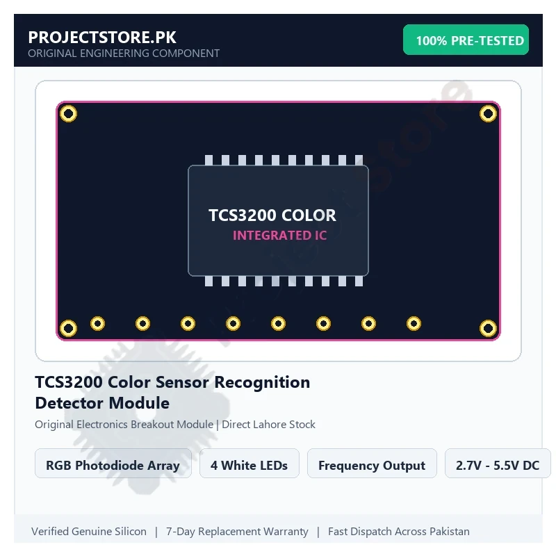 TCS3200 Color Sensor Recognition Detector Module - Original Electronics Component in Pakistan